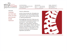 Tablet Screenshot of orthopaedie-bahnhof-blankenese.de
